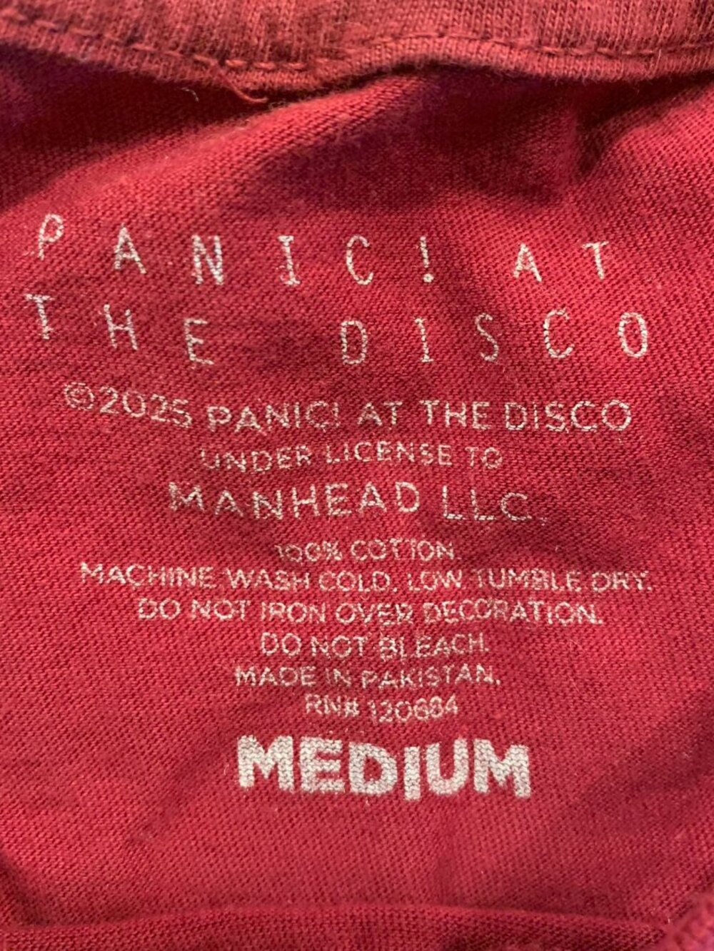 Panic! At The Disco A Fever You Can't Sweat Out Band Music Emo T-Shirt Women's M - Picture 5 of 6